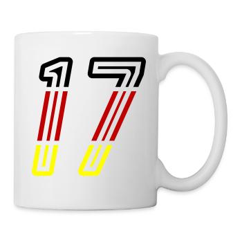 17 Number symbol Germany - Mug - white - Right