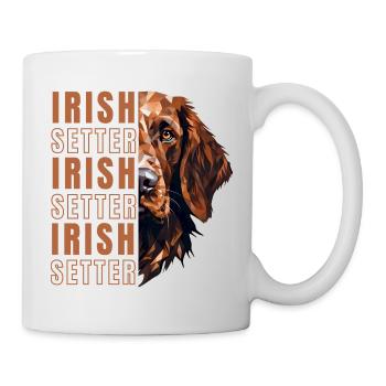 Irish Setter Lover Geometry - Mug - white - Right