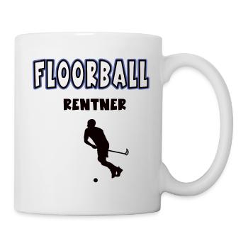 Floorball Rentner Rente Ruhestand Floorballer - Tasse - Weiß - Rechts