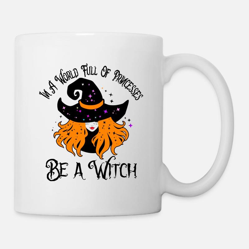 Sorcière, Halloween, Sois une sorcière, Fall vibes - Mug blanc - blanc