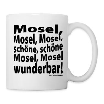 Schöne Mosel wunderbar - black Front - Tasse - Weiß - Rechts