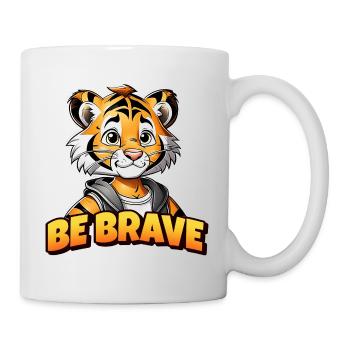 Tiger Lion for Young Girl Child Teen Motivation - Mug - white - Right