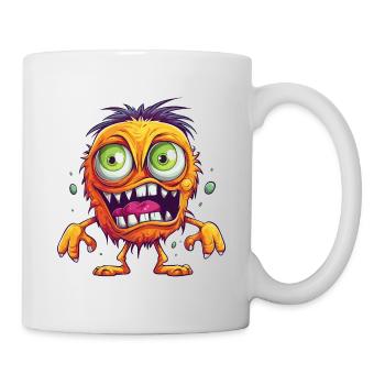 Halloween Monster Zombie Effrayant Costume d’horreur - Mug blanc - blanc - Droite