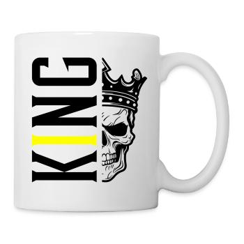 Crâne de roi - Mug blanc - blanc - Droite