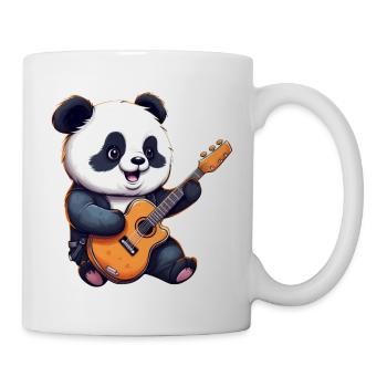 Panda guitarist - Mug - white - Right