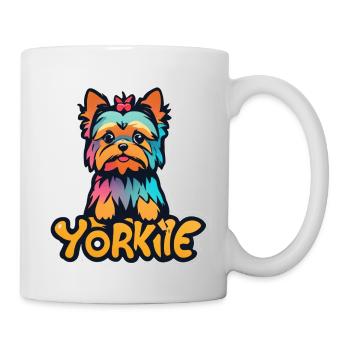 Yorkie - Tasse - Weiß - Rechts