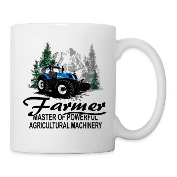 Tracteur - Tracteur - Agriculteur - Agriculteur - Mug blanc - blanc - Droite