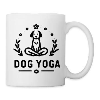 Hundeyoga - Hundehumor für Meditierende - Tasse - Weiß - Rechts