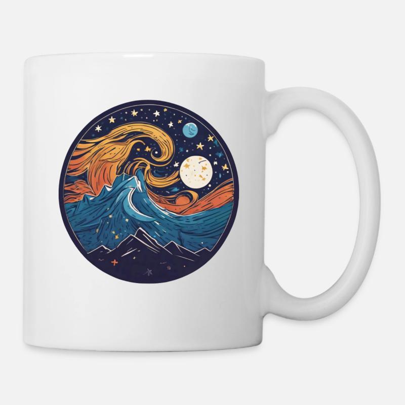 Nuit - Mug blanc - blanc