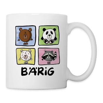 Bären Bärig - Tasse - Weiß - Rechts