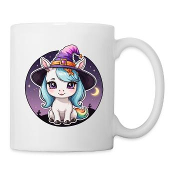 Halloween - Chapeau magique mignon Licorne fille - Mug blanc - blanc - Droite
