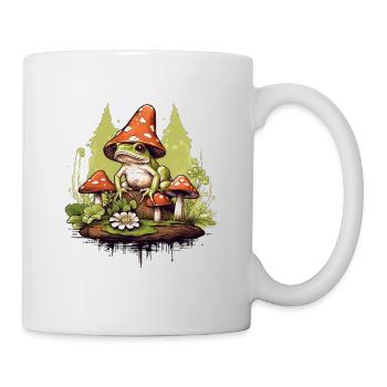 Frog cottagecore mushroom - Mug - white - Right