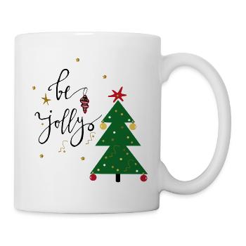 Be Jolly Tannenbaum - Tasse - Weiß - Rechts