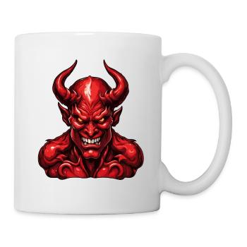 Teufel / Hölle / Horror / teuflisch / böse - Tasse - Weiß - Rechts
