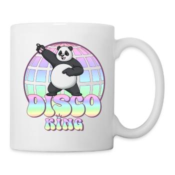 Discoking Panda Disco Ball Disco Ball Disco King Années 70 - Mug blanc - blanc - Droite