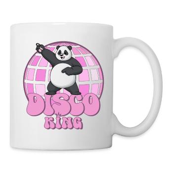 Disco King Panda Disco Ball Discing, Années 70 - Mug blanc - blanc - Droite