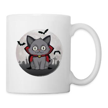 Chat Vampurr Halloween - Mug blanc - blanc - Droite