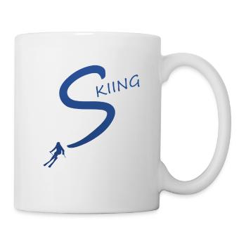 skiing - Tasse - Weiß - Rechts