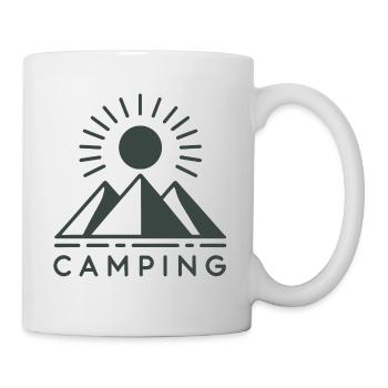 Camping Icon - Mountains & Sun - Mug - white - Right