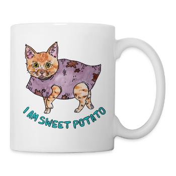 Je suis Patate douce - Mug blanc - blanc - Droite