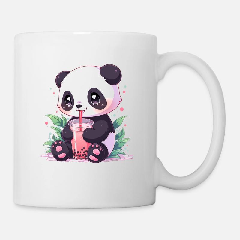 Kawaii Panda bubble tea boba tea - Tasse - Weiß