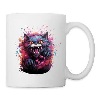 Evil kitty colorful - Mug - white - Right