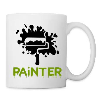 painting painter2 - Tasse - Weiß - Rechts