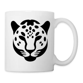 Leopard - Tasse - Weiß - Rechts