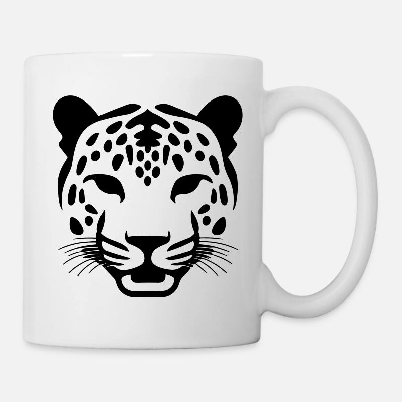 Leopard - Tasse - Weiß