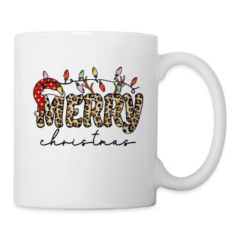 JOYEUX Noël, chapeau de père Noël - Mug blanc - blanc - Droite