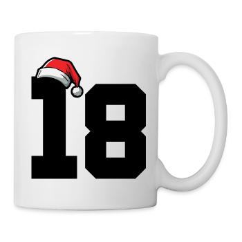 18 Zahl Weihnachten - Tasse - Weiß - Rechts