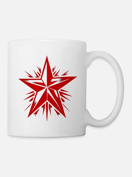 Roter Stern Kommunismus Marxismus - Tasse - Weiß