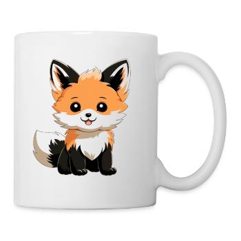 Renard mignon - Mug blanc - blanc - Droite