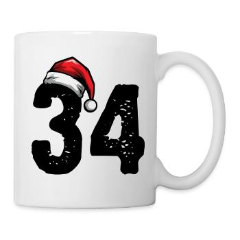 34 Numéro Noël - Mug blanc - blanc - Droite