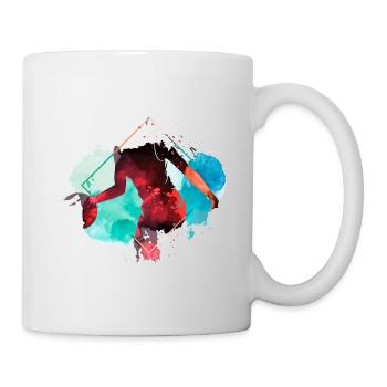 Basket-ball Femme Basketteur Joueur de basket-ball - Mug blanc - blanc - Droite