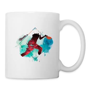 Basket-ball Femme Basketteur Joueur de basket-ball - Mug blanc - blanc - Droite