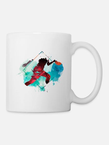 Basketball Frau Basketballerin Basketballspielerin - Tasse - Weiß
