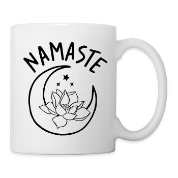 Namaste - Yoga - Lotus Flower - Mug - white - Right
