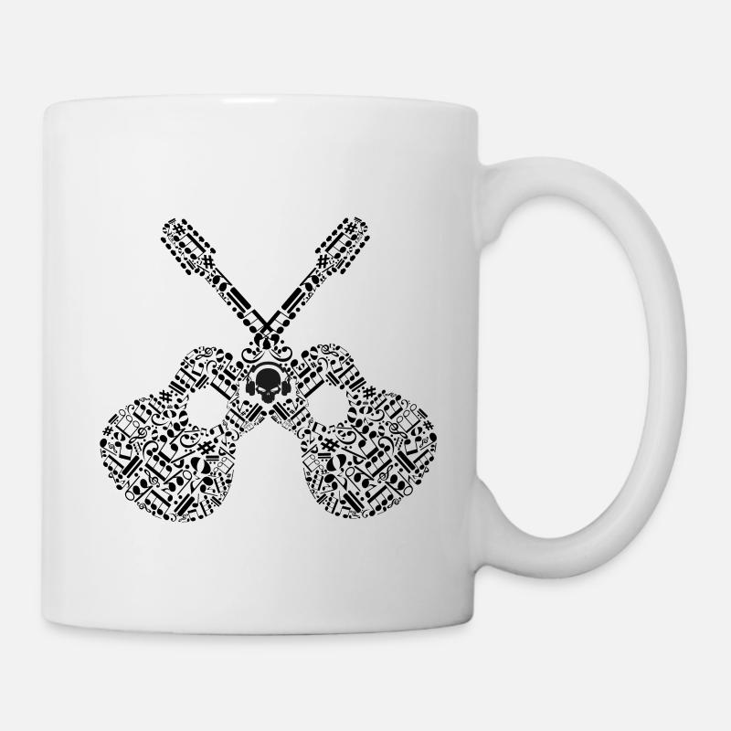 Gitarre - Tasse - Weiß