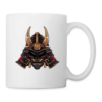 Casque de samouraï - Chemise d’anime - Mug blanc - blanc - Droite