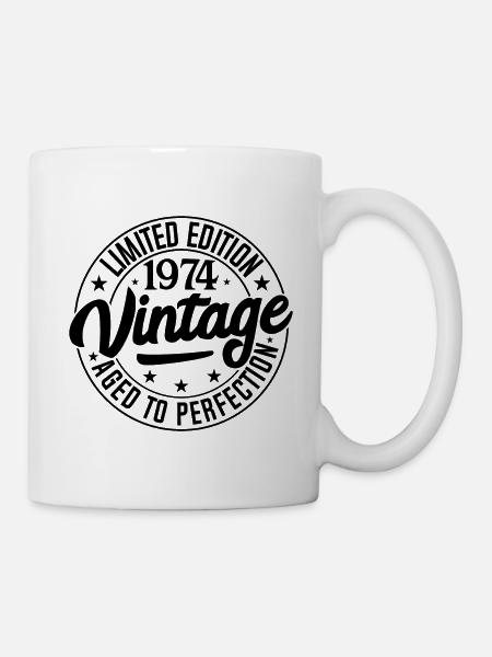 Millésime 1974, cadeau d’anniversaire 50e - Mug blanc - blanc