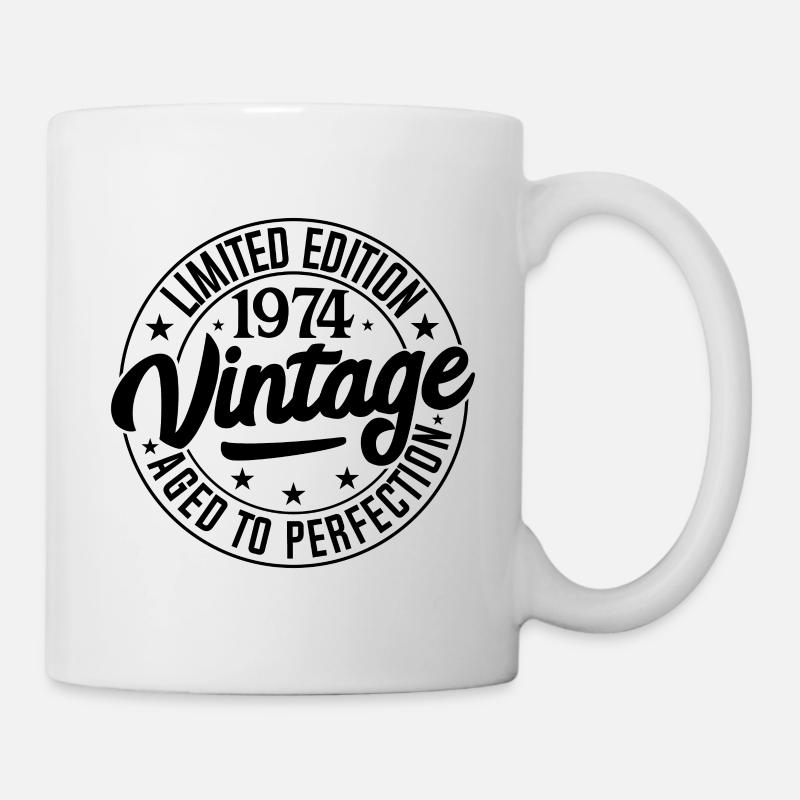 Millésime 1974, cadeau d’anniversaire 50e - Mug blanc - blanc