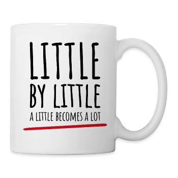 Little by Little Tee – perfektes Geschenk für Wachstum! - Tasse - Weiß - Rechts