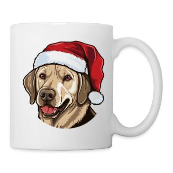 Labrador Dog Head Christmas Xmas - Mug - white - Right