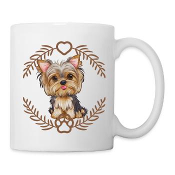 Yorkshire Terrier - Mug - white - Right