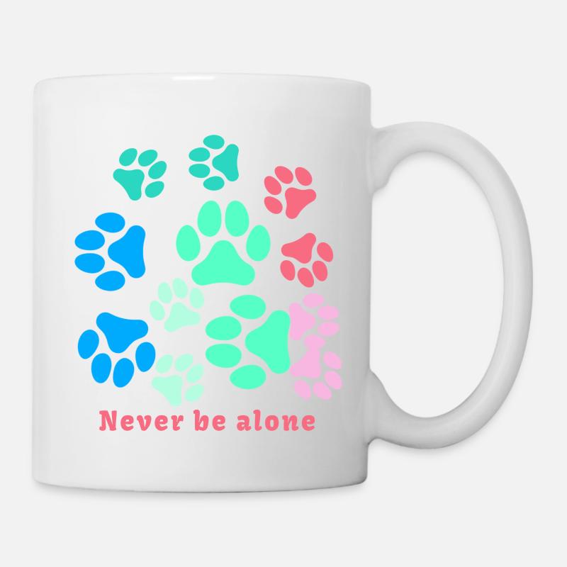 Cat Paws, Paw, Paws, Dog Paw, Colorful - Mug - white