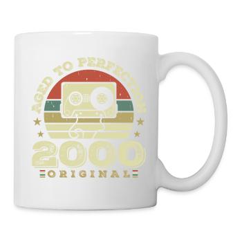 Original Vintage Jubiläumsgeschenkidee 2000 - Tasse - Weiß - Rechts