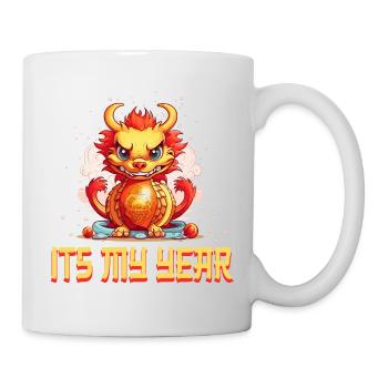 Year Of The Dragon Happy Chinese New Year 2024 - Tasse - Weiß - Rechts