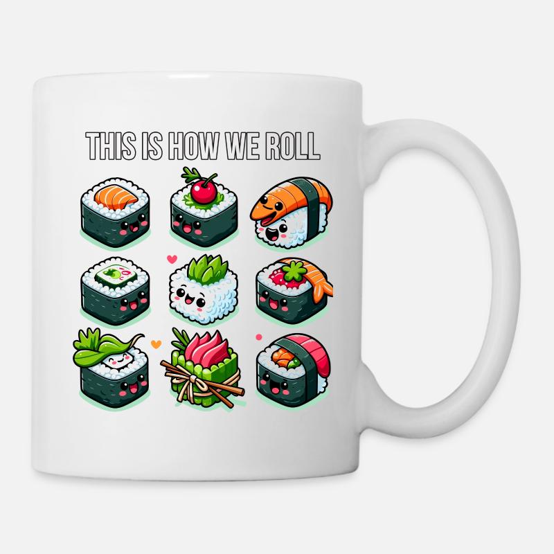 Voici comment Sushi Roll - Mug blanc - blanc