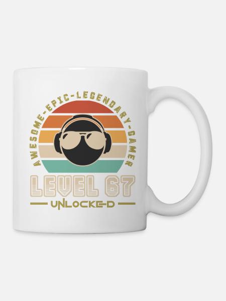 Stufe 67 - Tasse - Weiß